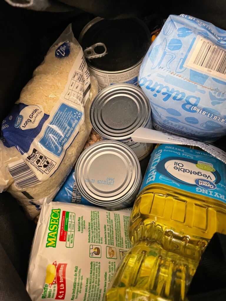 Food in a cart